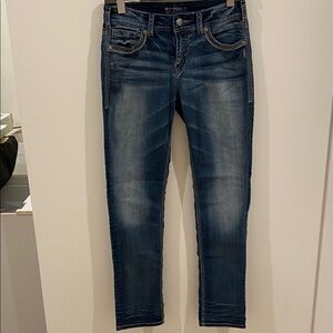 Silver Suki slim Jeans Women's Dark Blue Skinny Jeans